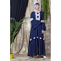 Party wear abaya- Navy Blue